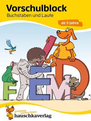 cover image of Vorschulblock--Buchstaben und Laute ab 5 Jahre